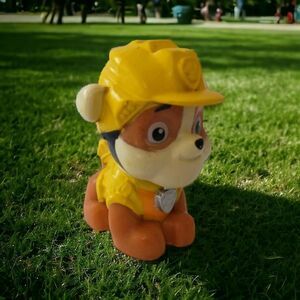 Paw Patrol Rubble Bulldog Figure Cake Topper PVC Mini Figurine SML Miniature.‎